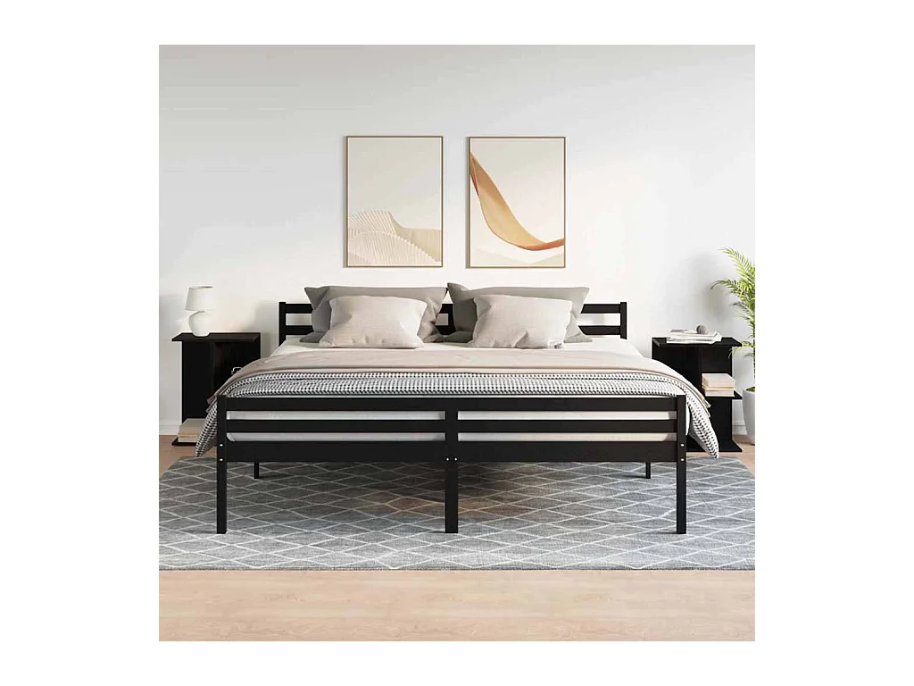 Mesas cabeceira 2 peças 46,5x29x61cm deriv. madeira carvalho preto