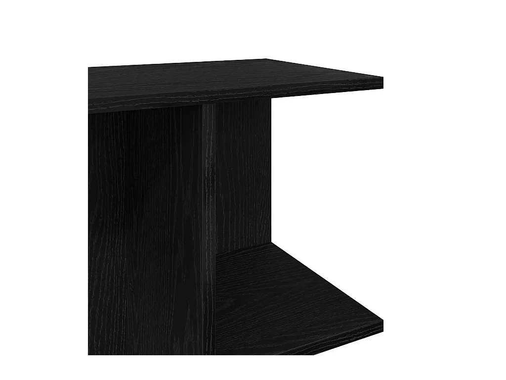 Mesas cabeceira 2 peças 46,5x29x61cm deriv. madeira carvalho preto