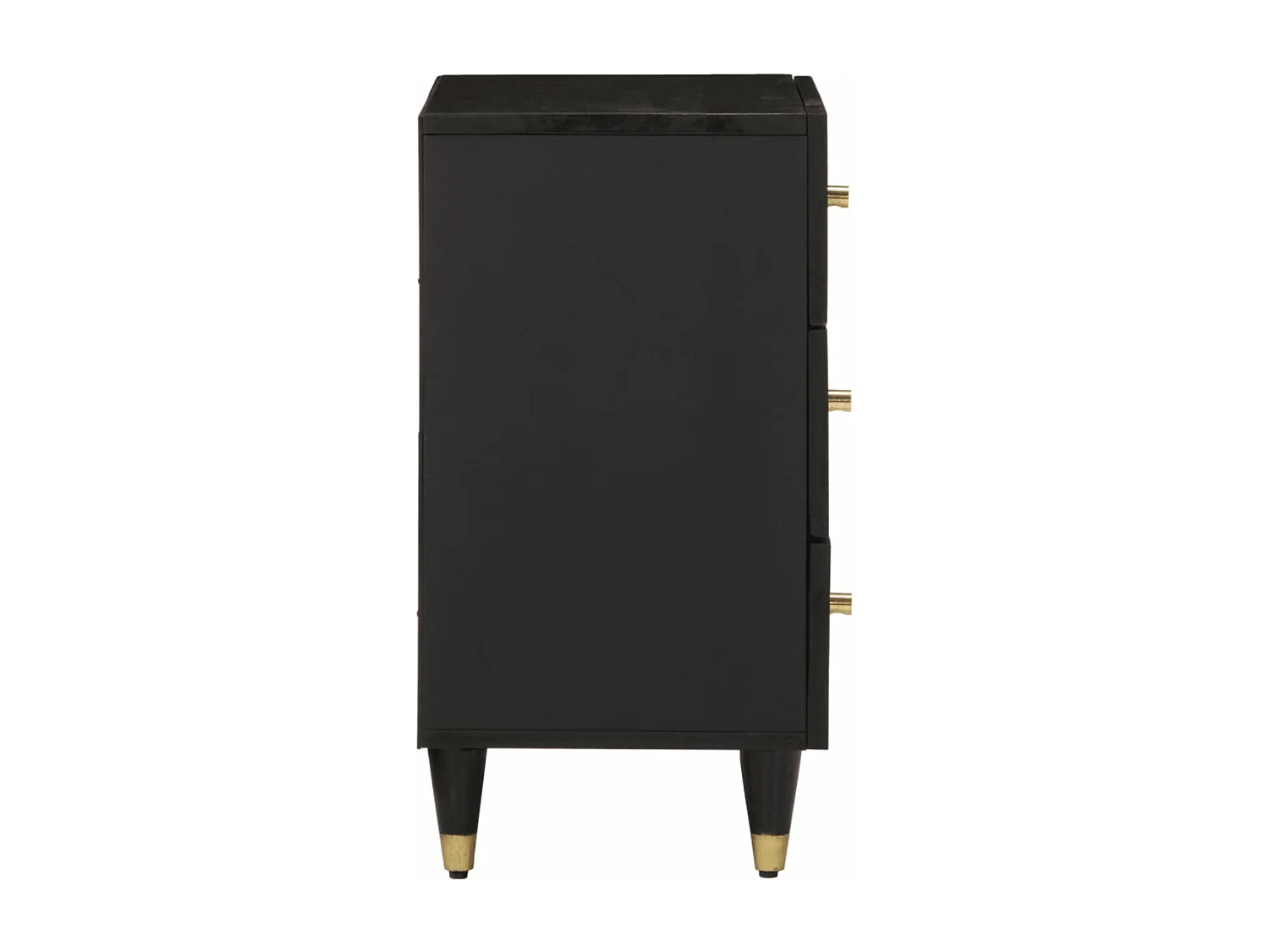 Table de chevet 50x33x60 cm bois de manguier massif