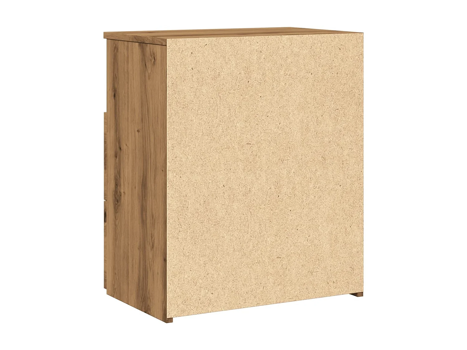 Mesita de noche madera de ingeniería roble artisan 50x32x60 cm