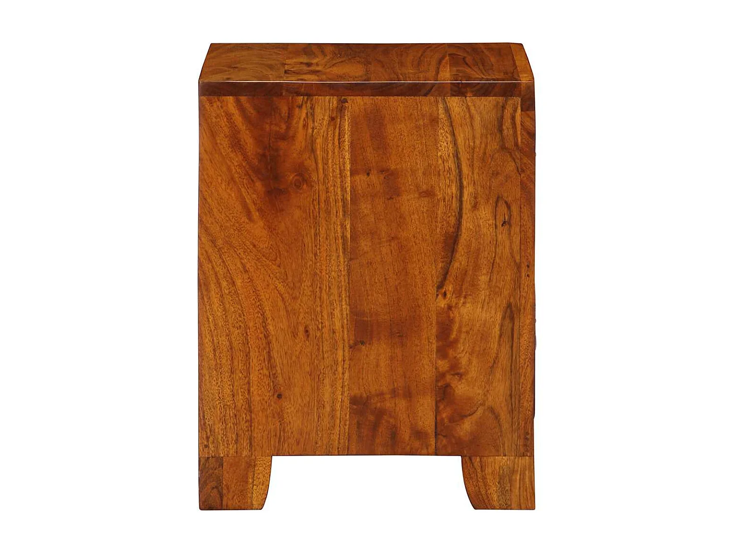 Table de chevet 35x35x45 cm bois d'acacia massif
