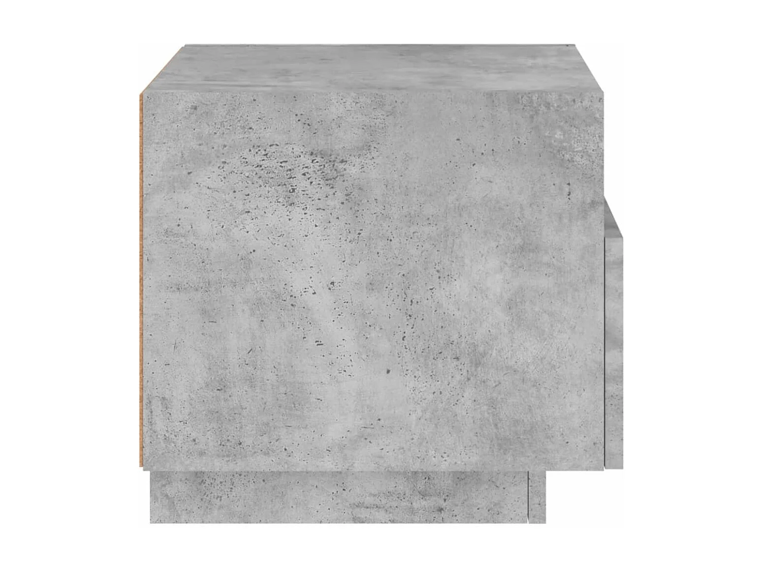 Nachtkastje met LED-verlichting 40x39x37 cm betongrijs