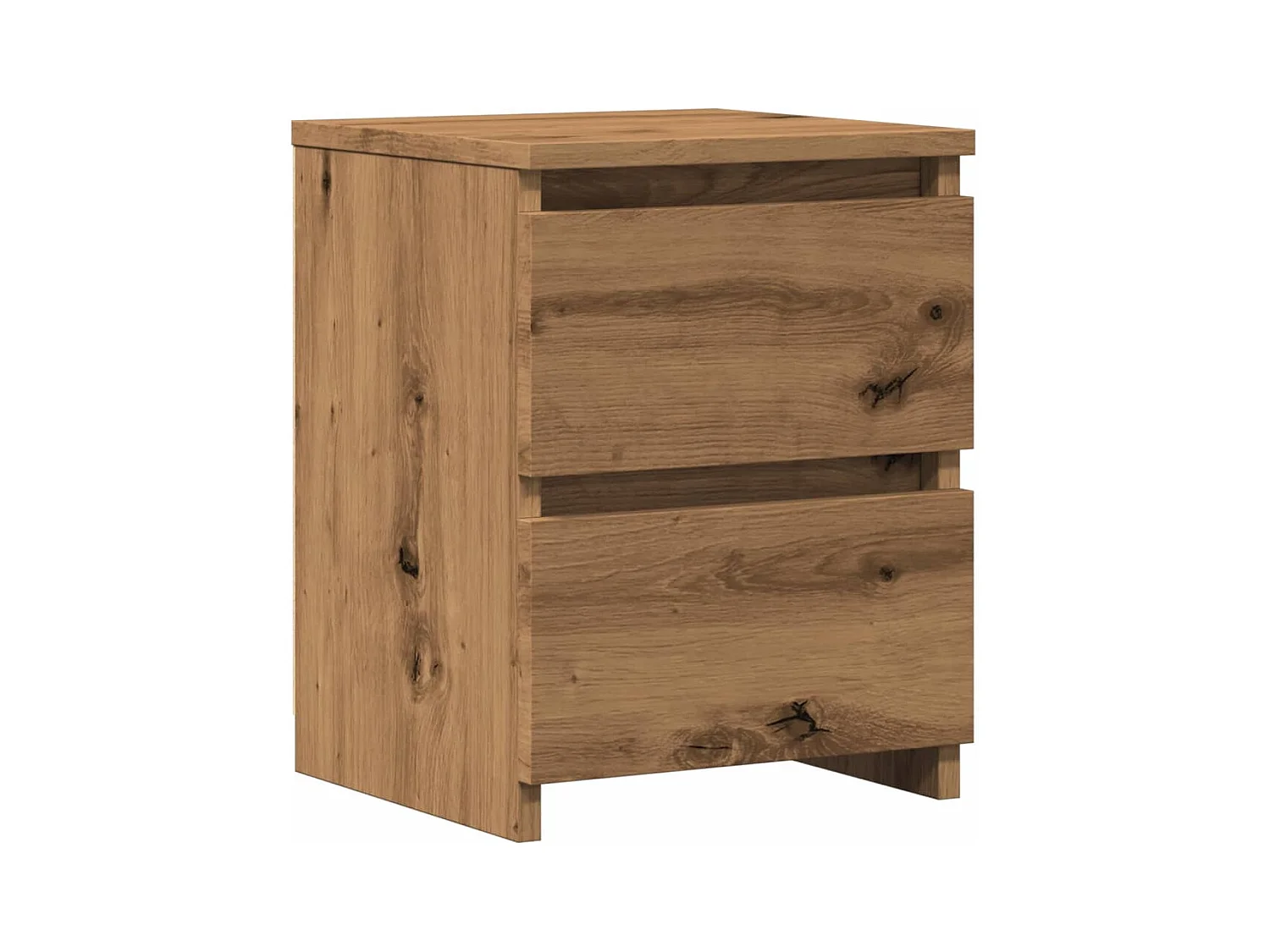 Mesa cabeceira 30x30x40 cm derivados madeira carvalho artisiano