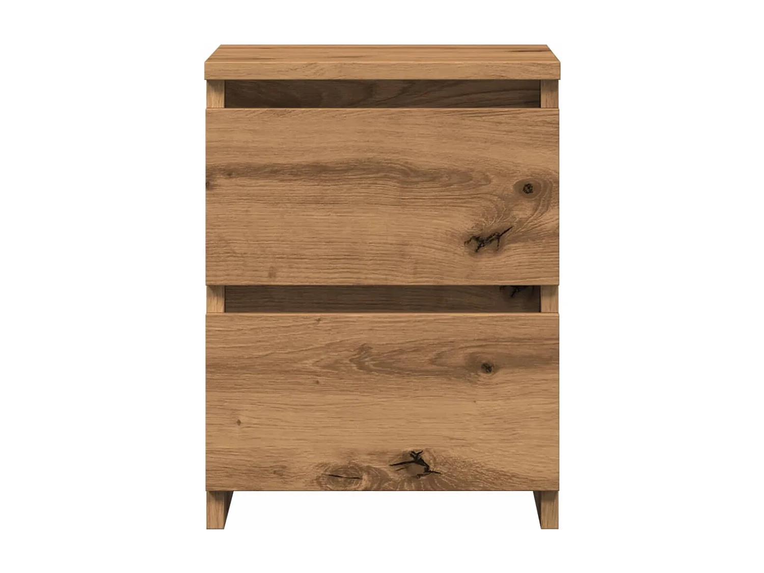 Mesita de noche madera de ingeniería roble artisan 30x30x40 cm