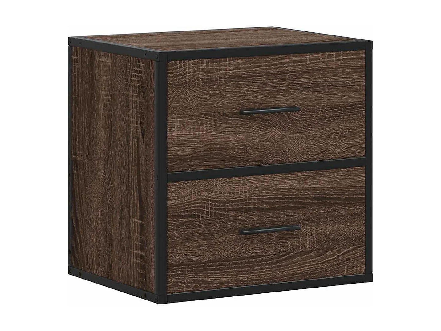 Tables de chevet murales 2 pièces chêne marron 40x31x39,5 cm