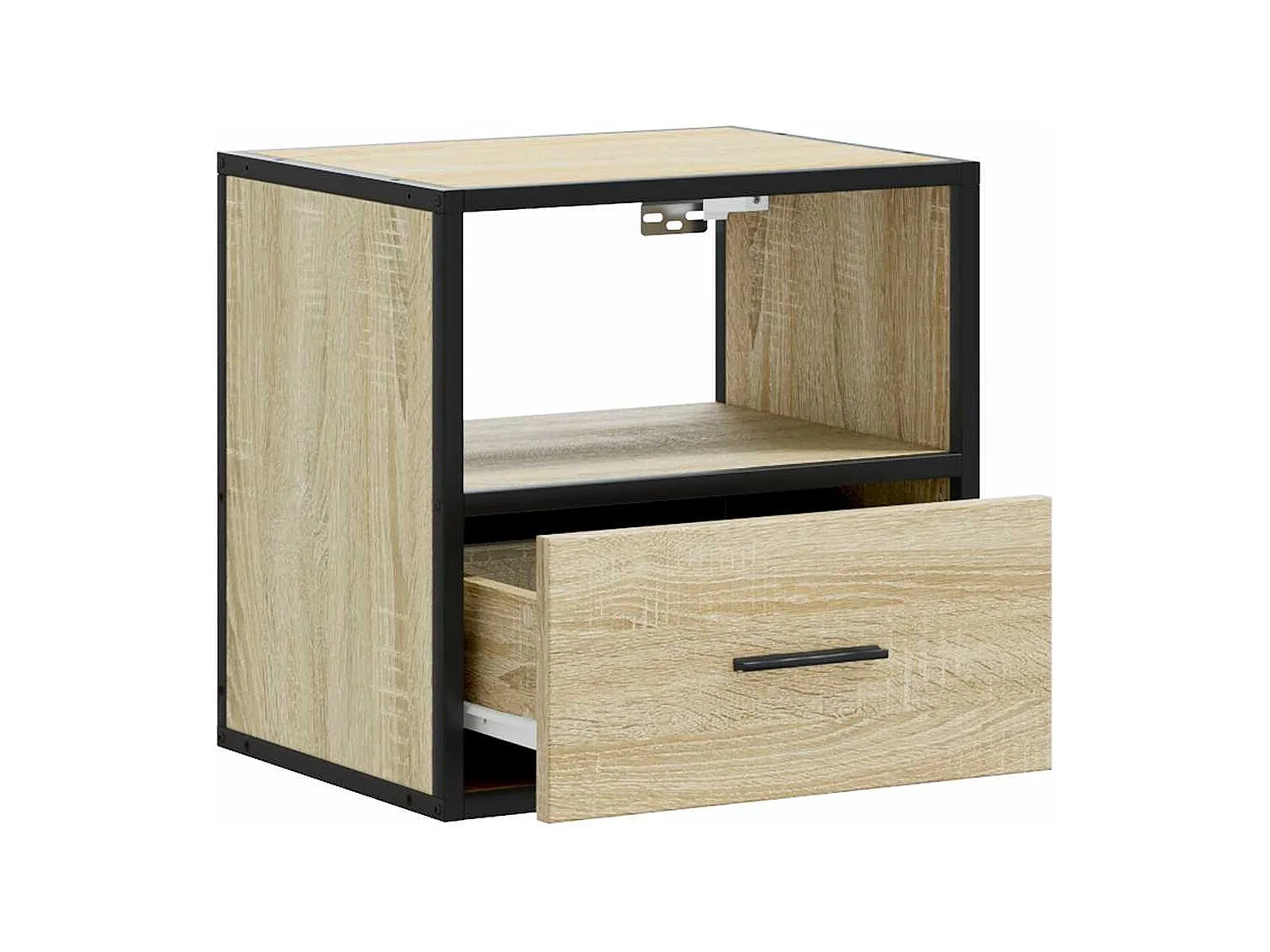 Mesa de cabeceira de parede 40x31x39,5 cm carvalho sonoma