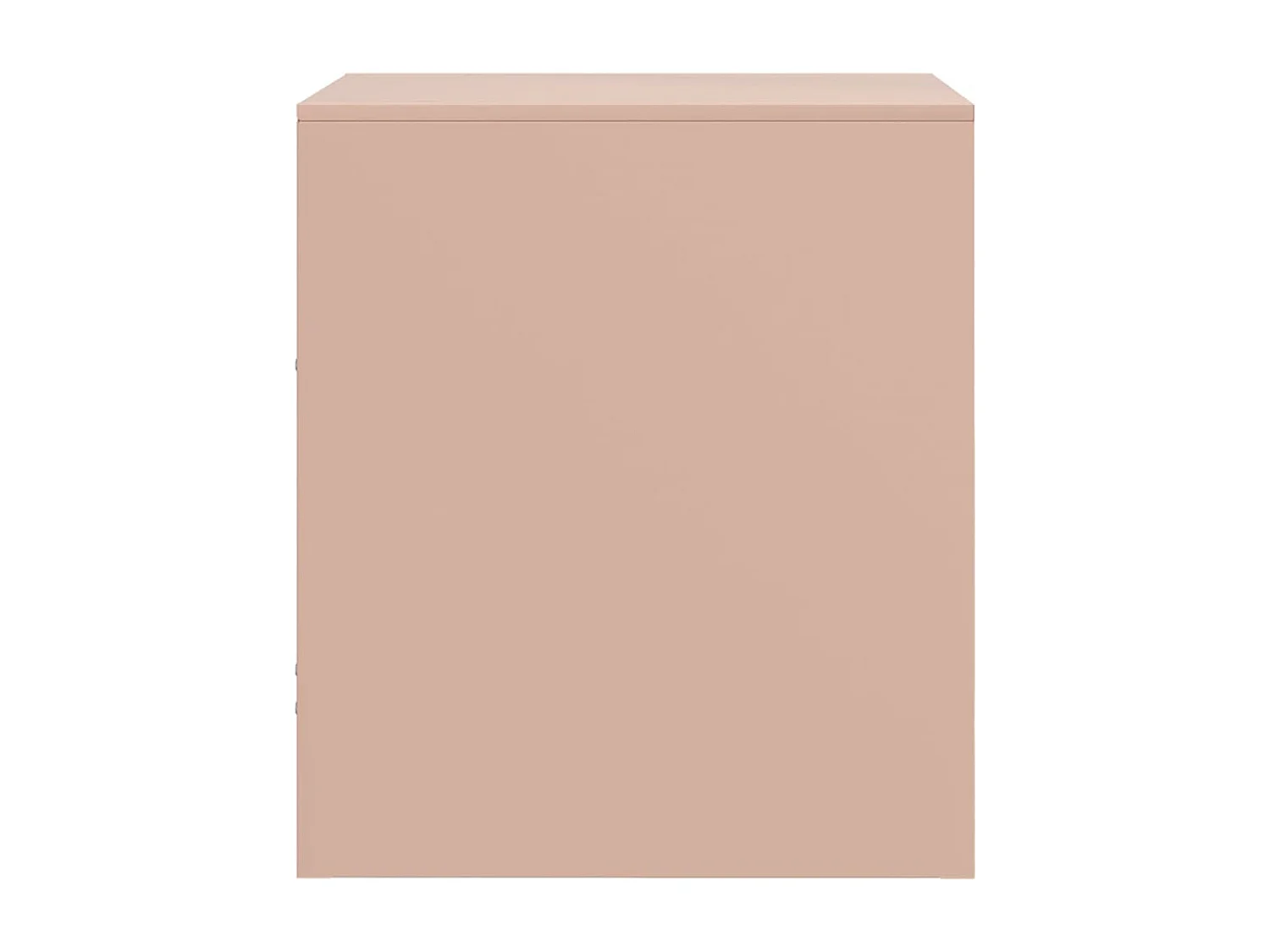 Tables de chevet 2 pièces rose 34,5x39x44 cm acier