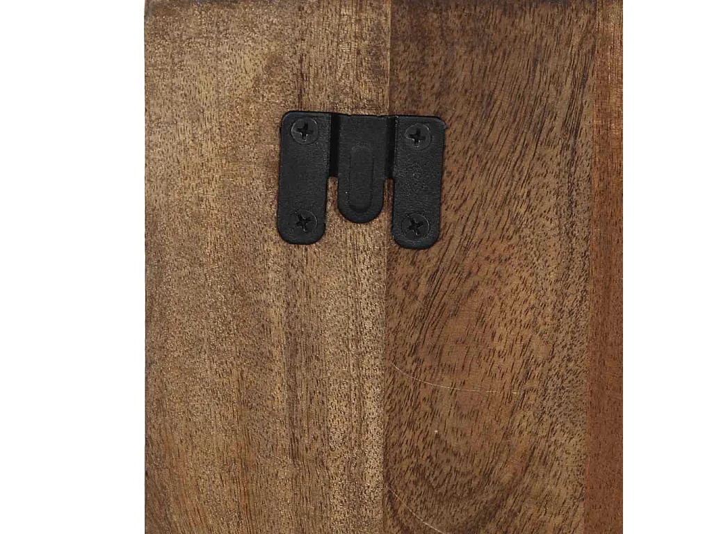 Mesilla de noche multicolor 60x32x80 cm madera maciza reciclada