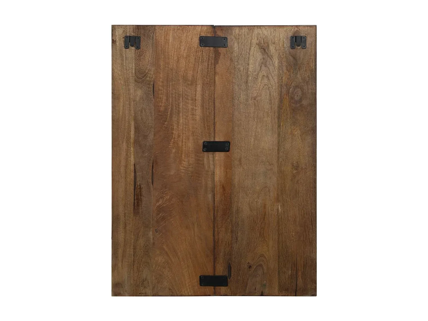 Table de chevet multicolore 60x32x80 cm bois de récupération