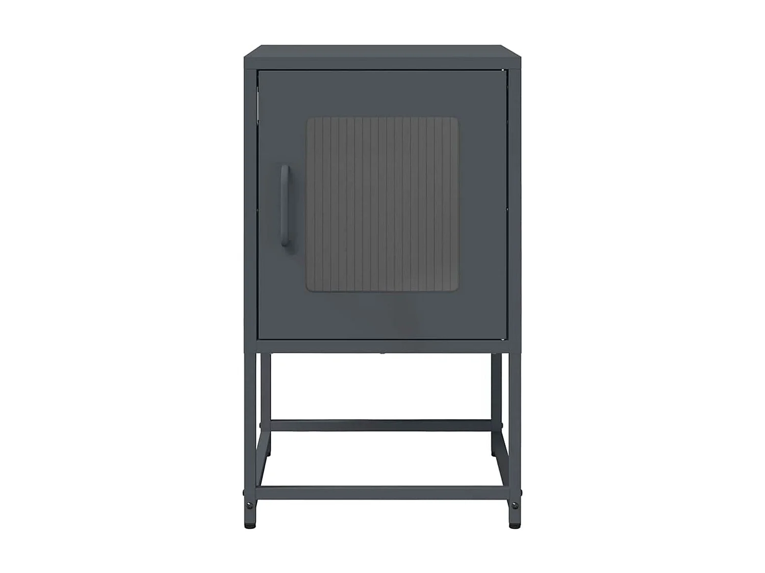 Table de chevet anthracite 36x39x60,5 cm acier laminé à froid