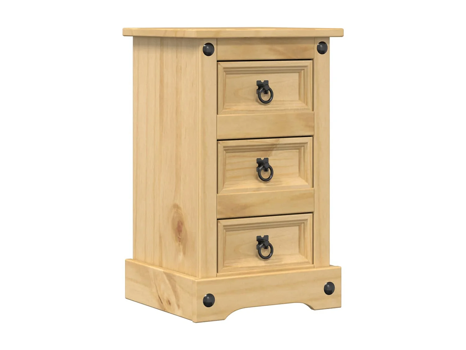 Table de chevet Corona 35x32,5x58 cm bois de pin massif