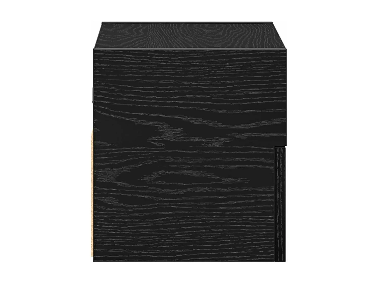 Mesa de cabeceira de parede 45x26x28,5 cm preto