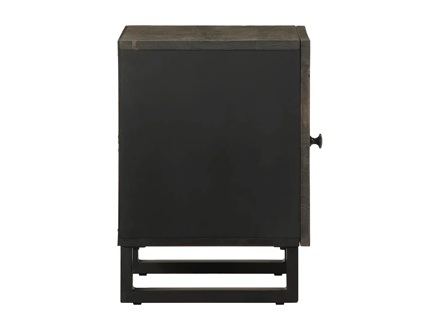 Mesa de cabeceira 40x33x46 cm madeira de mangueira maciça preto