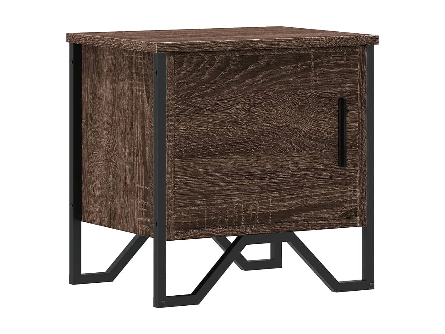 Mesa de cabeceira 40x30x40 cm contraplacado carvalho castanho