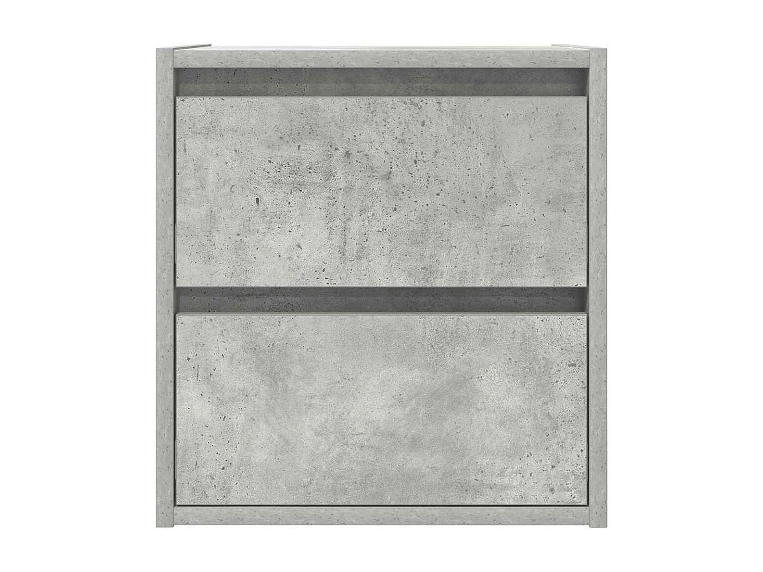 Table de chevet murale gris béton 38x34x40 cm