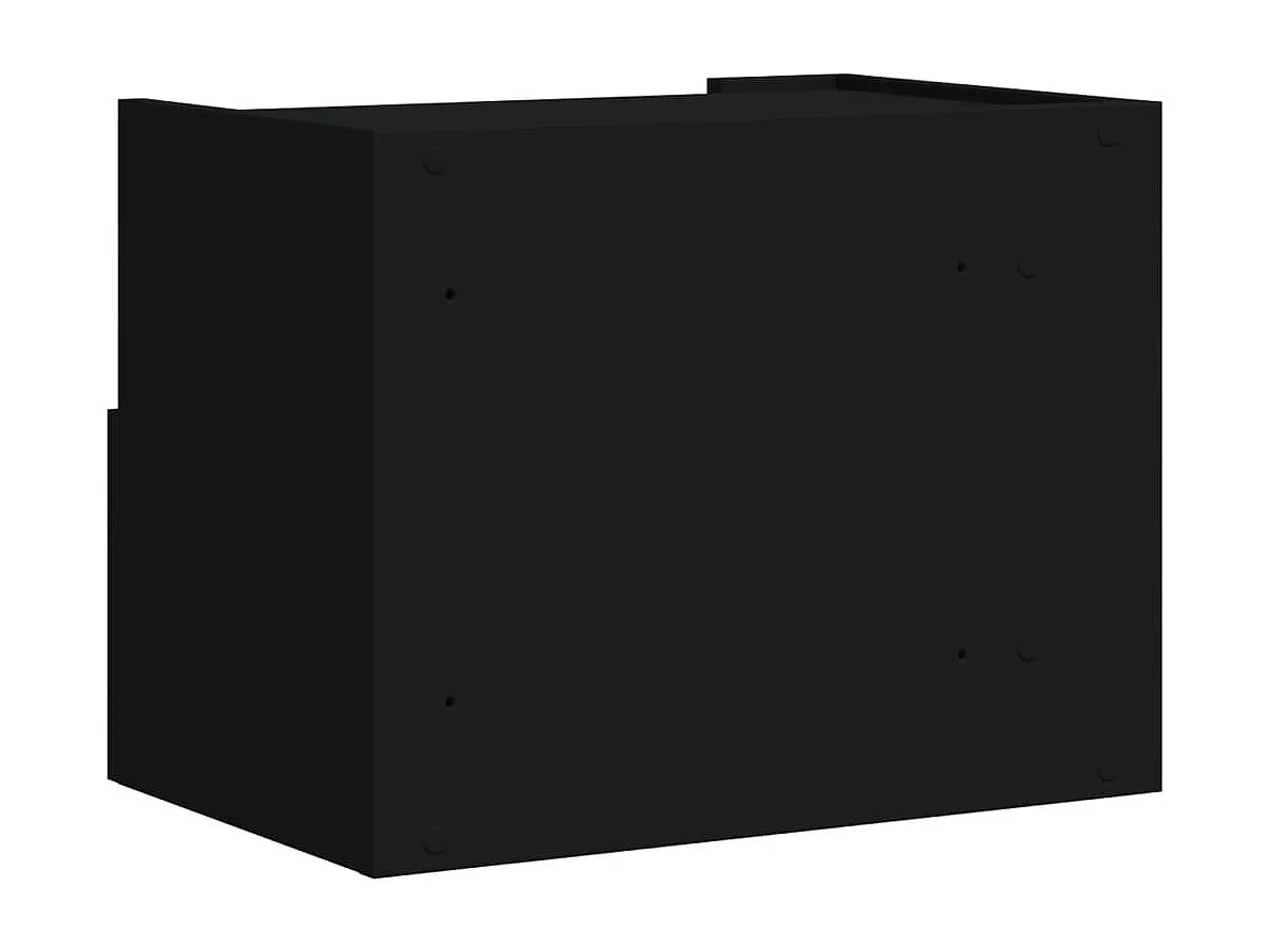 Mesa de cabeceira de parede 45x30x35 cm preto