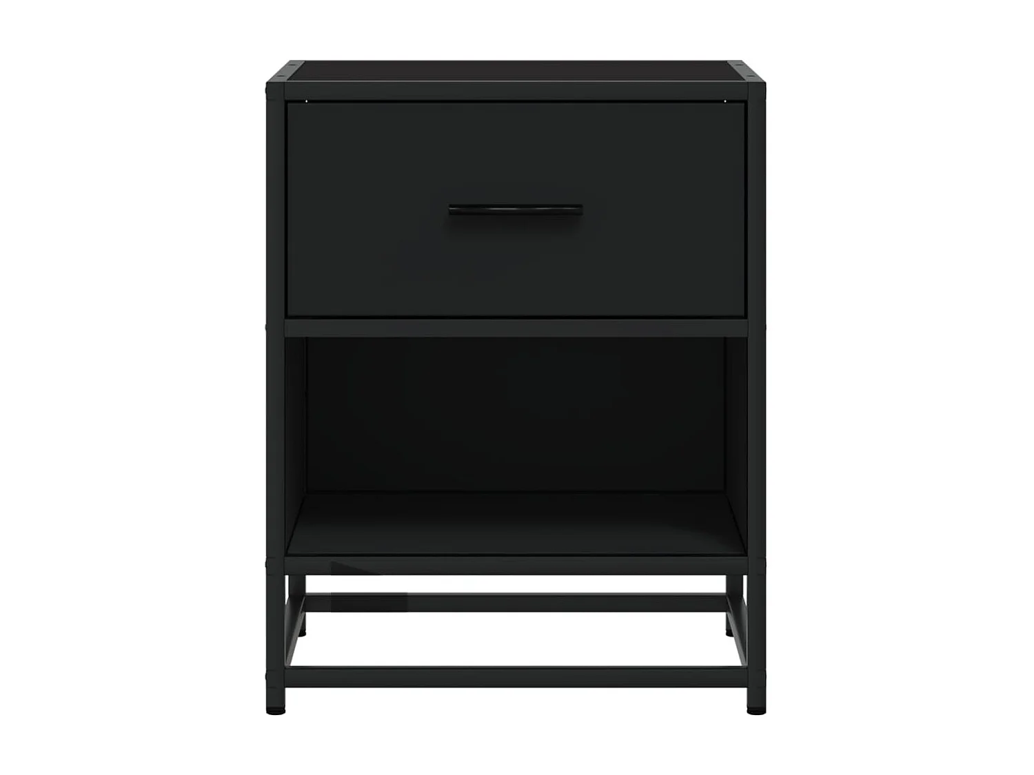 Nachtkastjes 2 st 40x31x50 cm bewerkt hout zwart