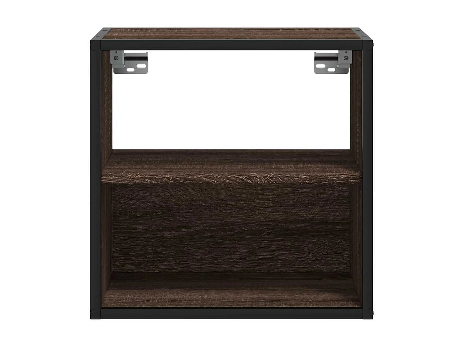 Table de chevet murale chêne marron 40x31x39,5 cm