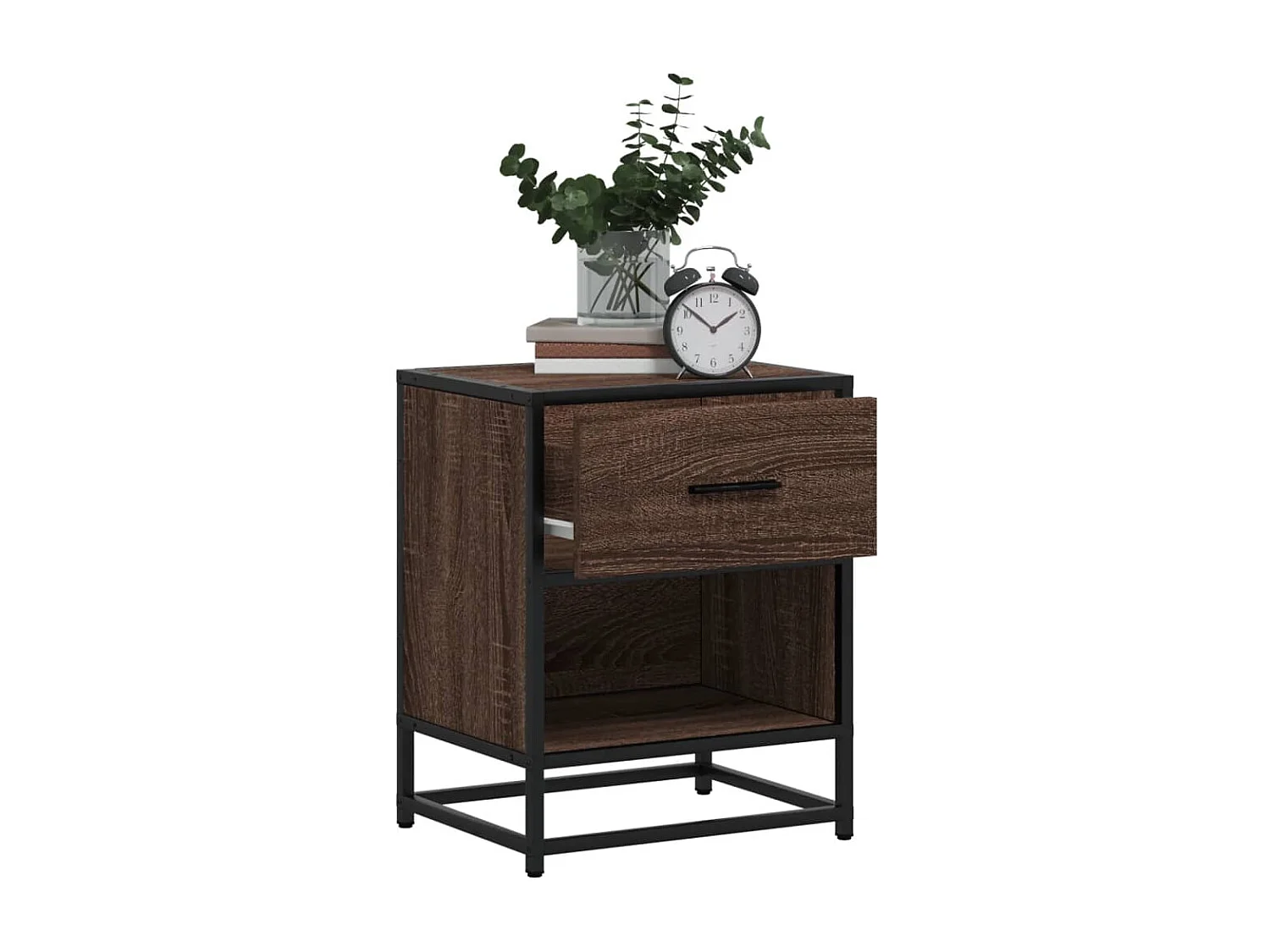 Nachtkastjes 2 st 40x31x50 cm bewerkt hout bruin eikenkleurig