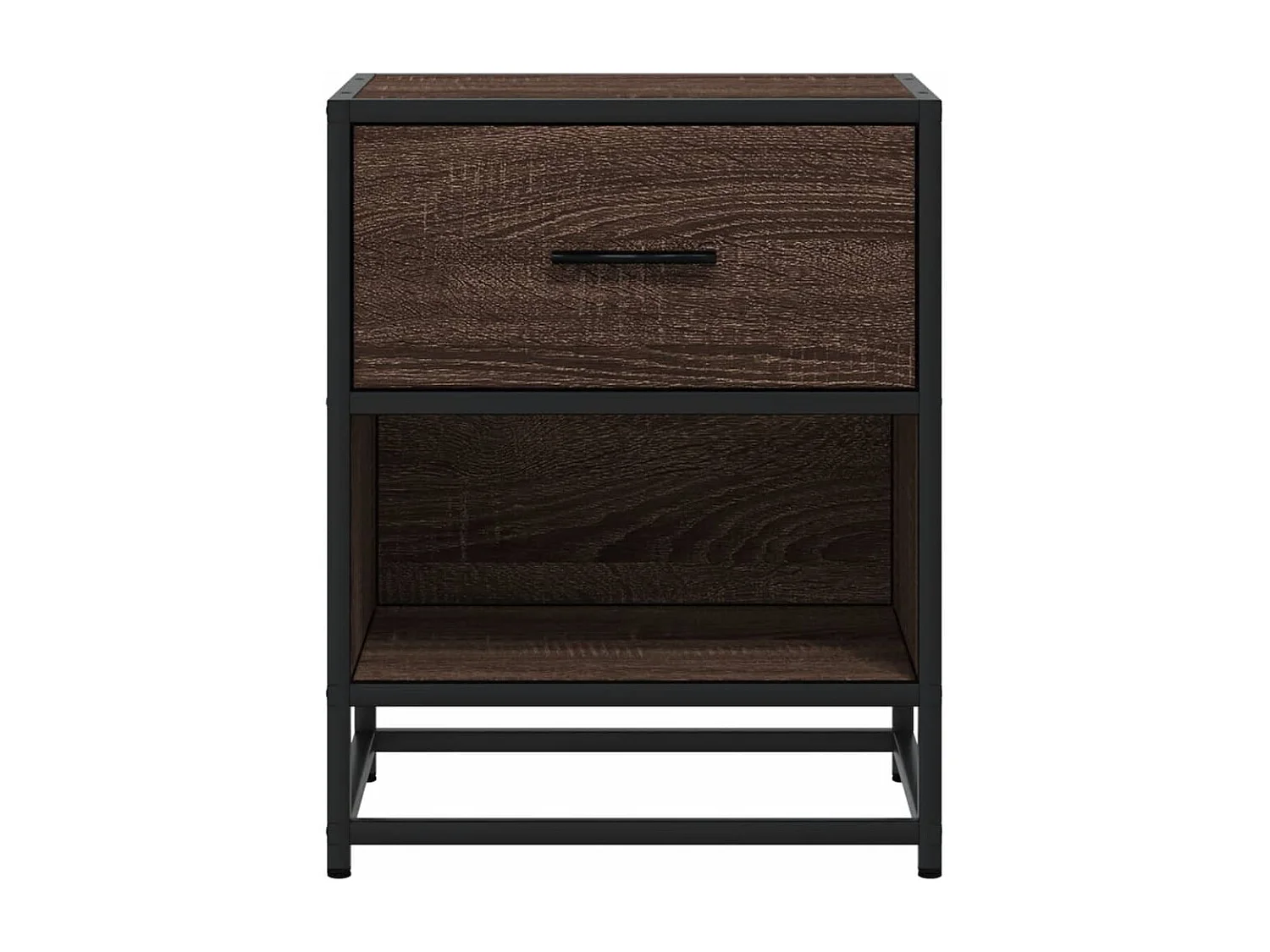 Nachtkastjes 2 st 40x31x50 cm bewerkt hout bruin eikenkleurig