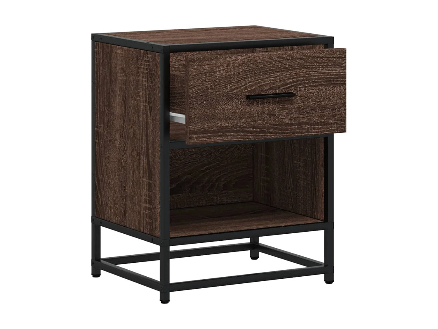 Nachtkastjes 2 st 40x31x50 cm bewerkt hout bruin eikenkleurig