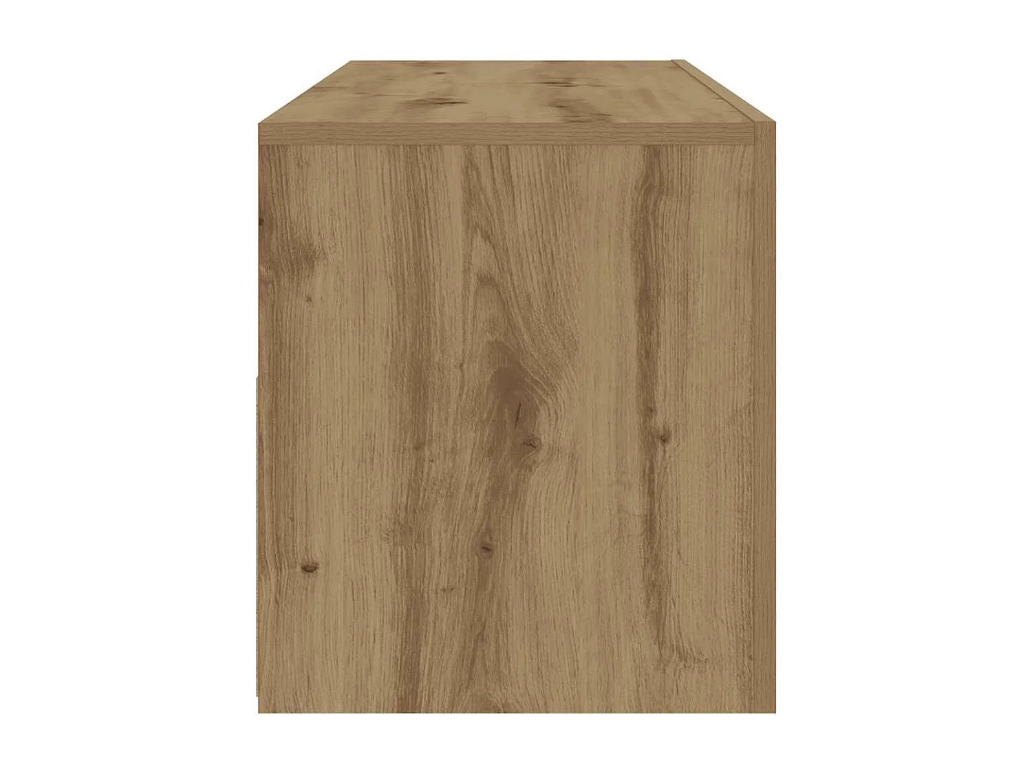 Tables de chevet 2 pièces avec LED chêne artisanal 60x35x40 cm