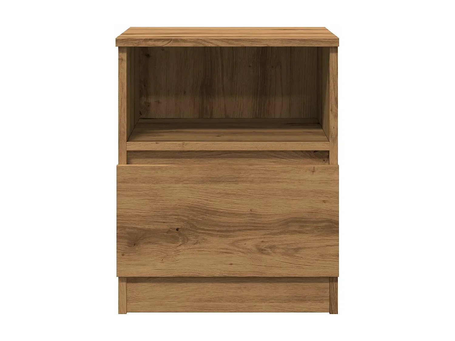 Nachtkastjes 2 st 40x40x50 cm bewerkt hout artisanaal eiken