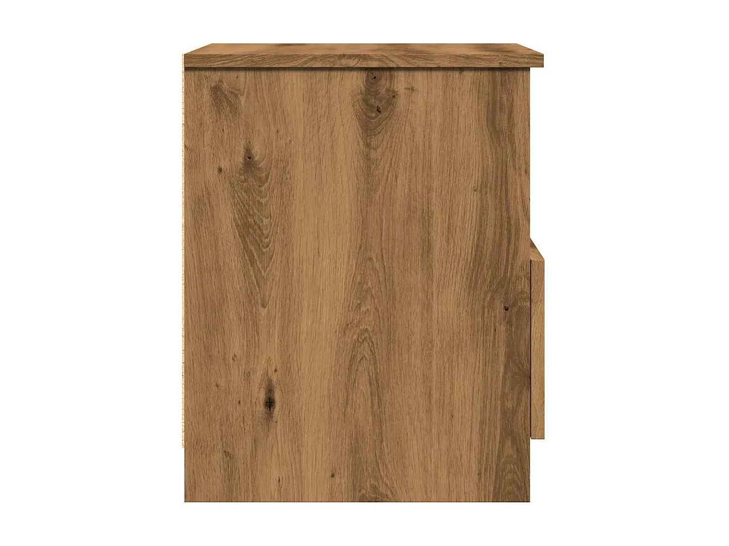 Nachtkastjes 2 st 40x40x50 cm bewerkt hout artisanaal eiken