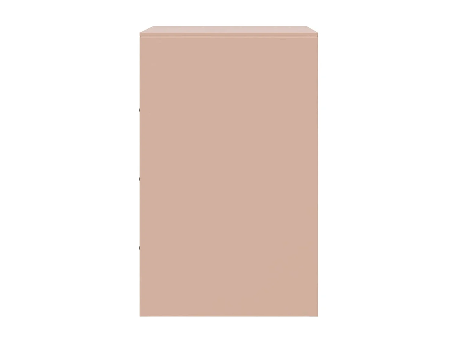 Table de chevet rose 34,5x39x62 cm acier