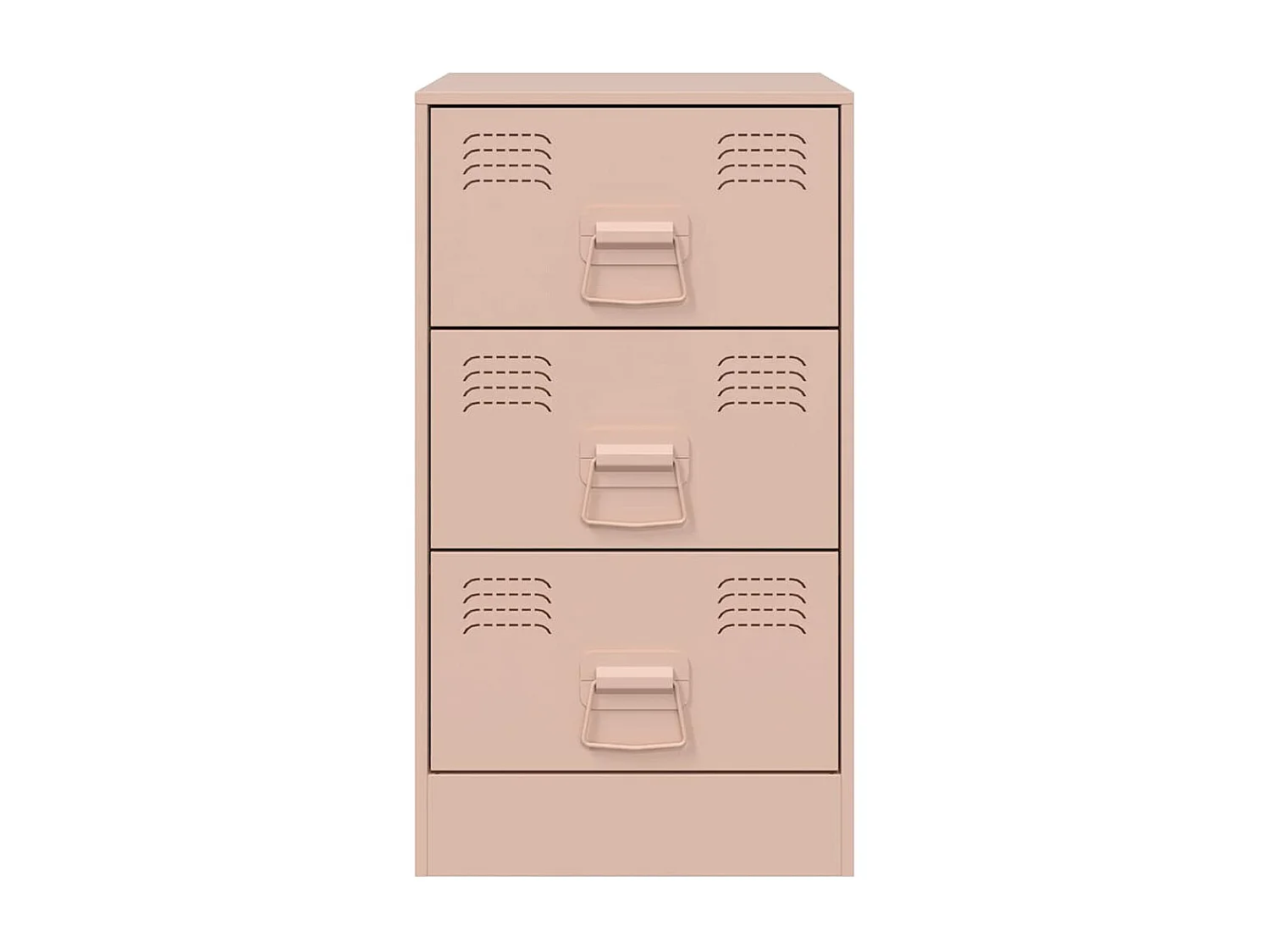 Mesa de cabeceira 34,5x39x62 cm aço rosa