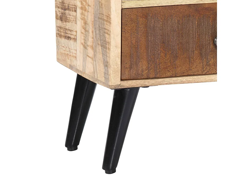 Table de chevet 40 x 30 x 60 cm Bois de manguier massif