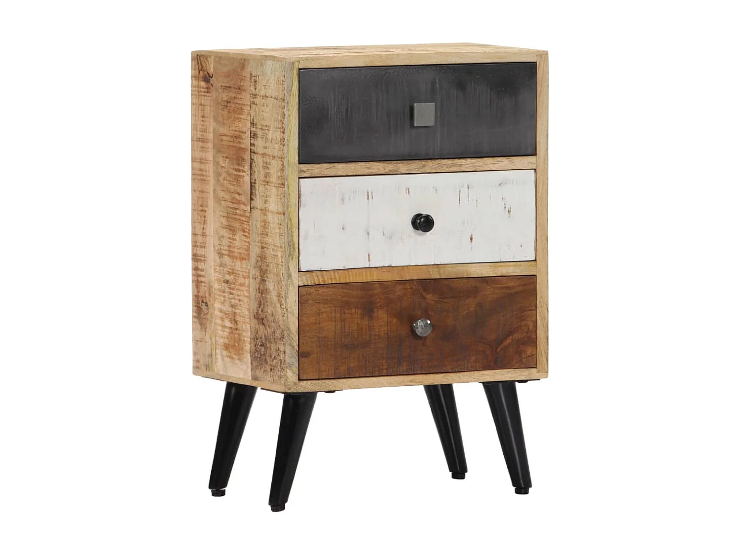 Table de chevet 40 x 30 x 60 cm Bois de manguier massif