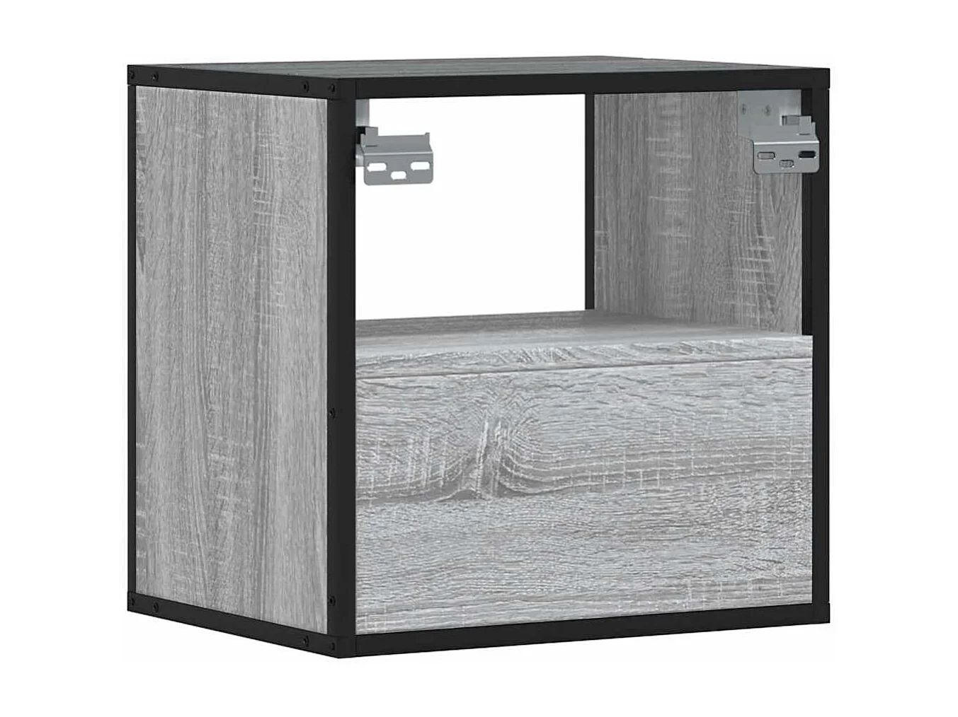 Table de chevet murale sonoma gris 40x31x39,5 cm