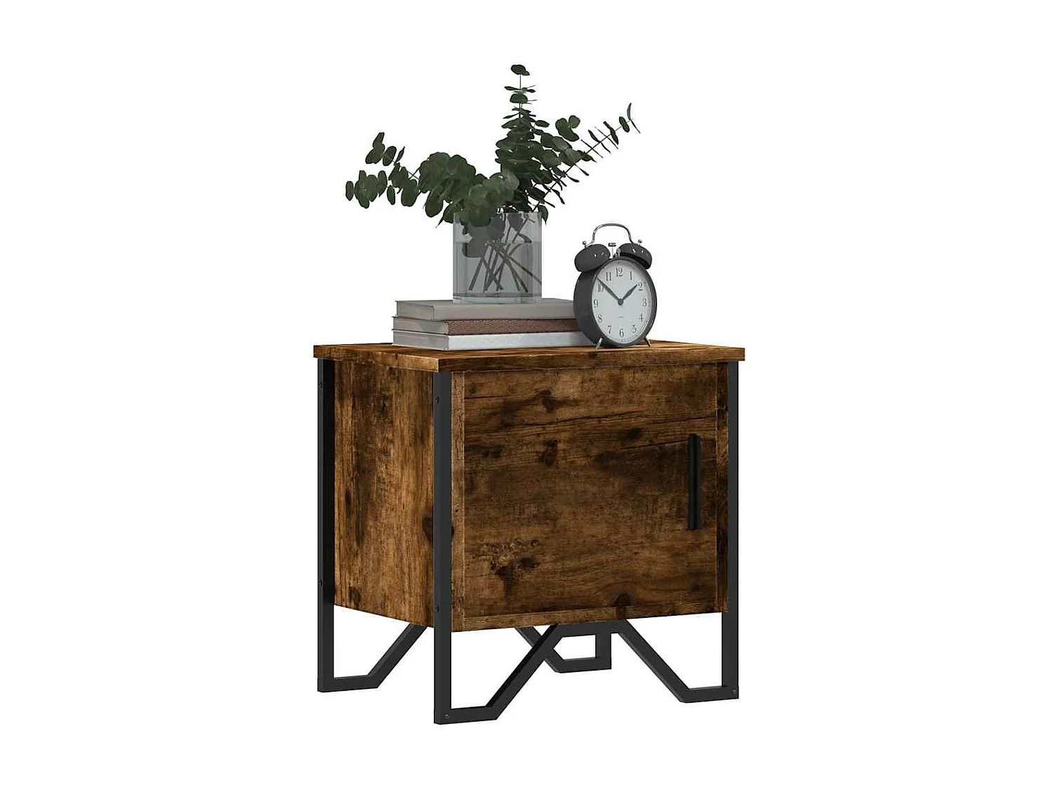 Tables de chevet 2 pièces chêne fumé 40x30x40 cm bois d'ingénierie