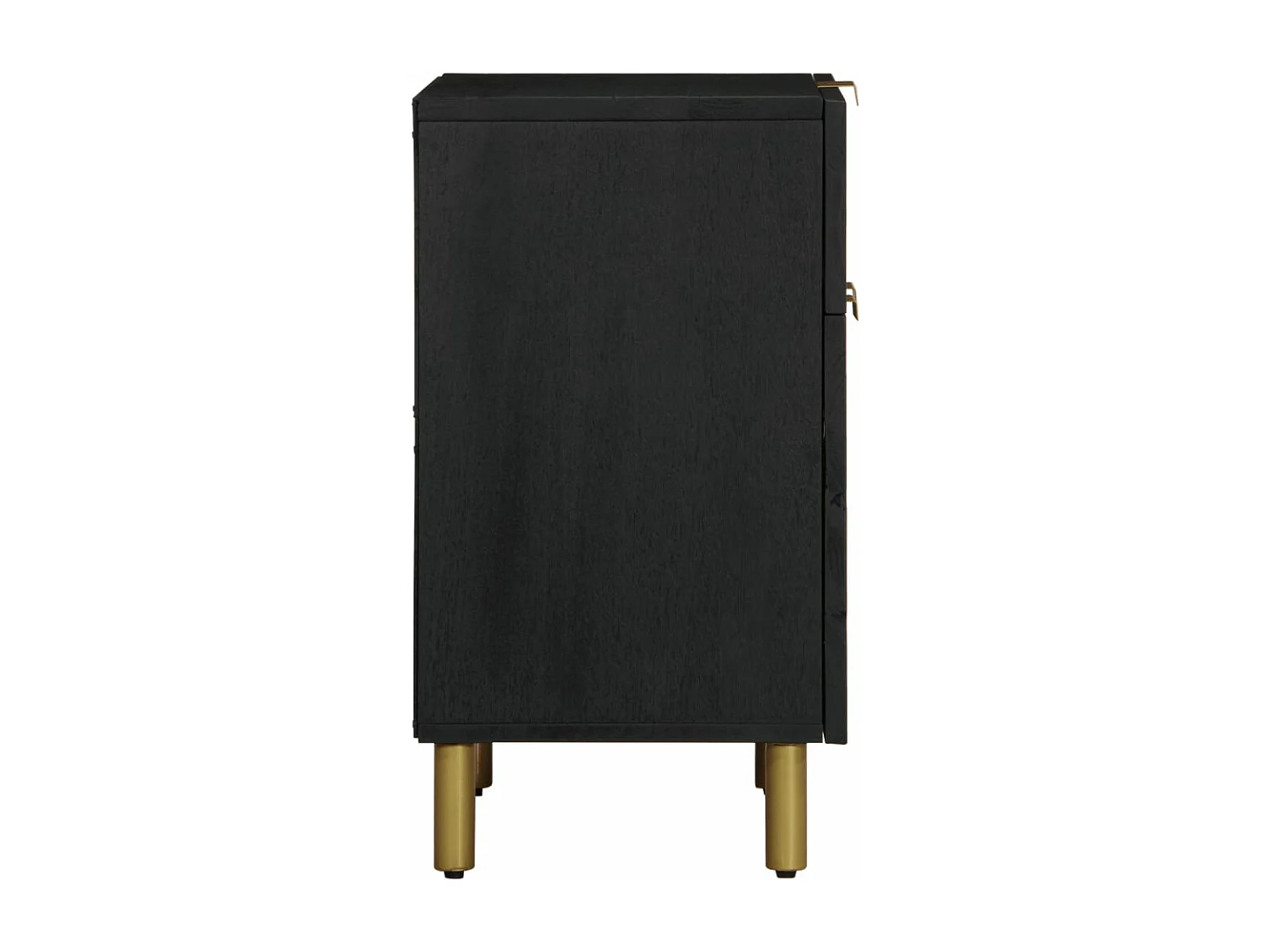 Table de chevet noir 50x33x60 cm bois d'ingénierie