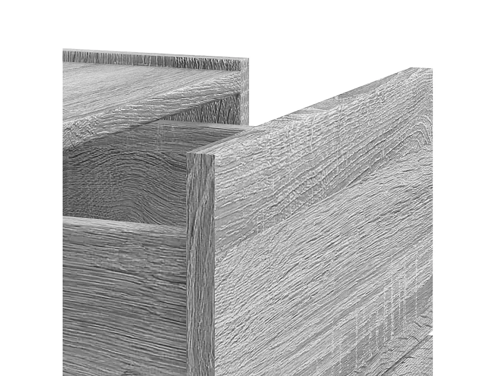 Table de chevet murale sonoma gris 45x30x35 cm