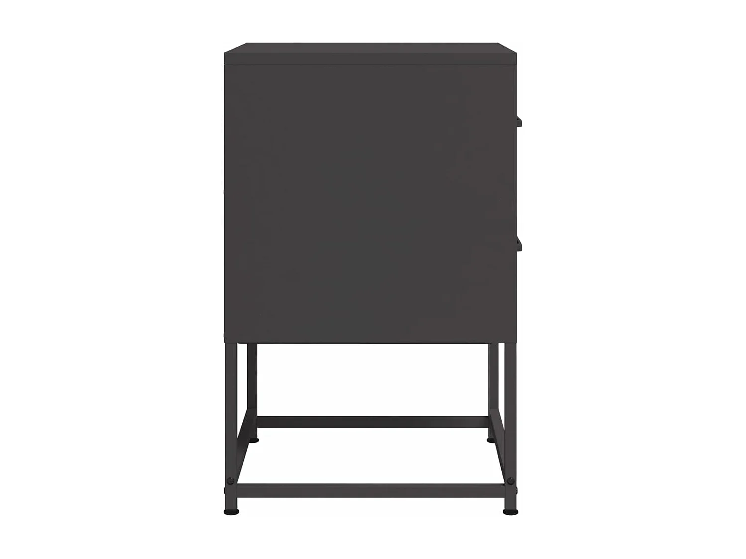 Table de chevet noir 36x39x60,5 cm acier