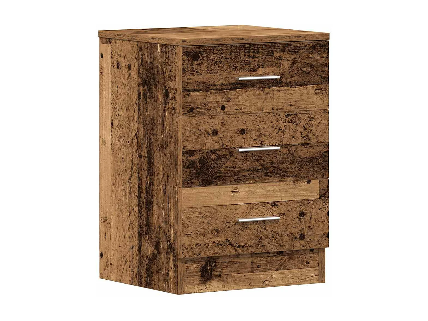 Table de chevet vieux bois 38x35x55 cm bois d'ingénierie