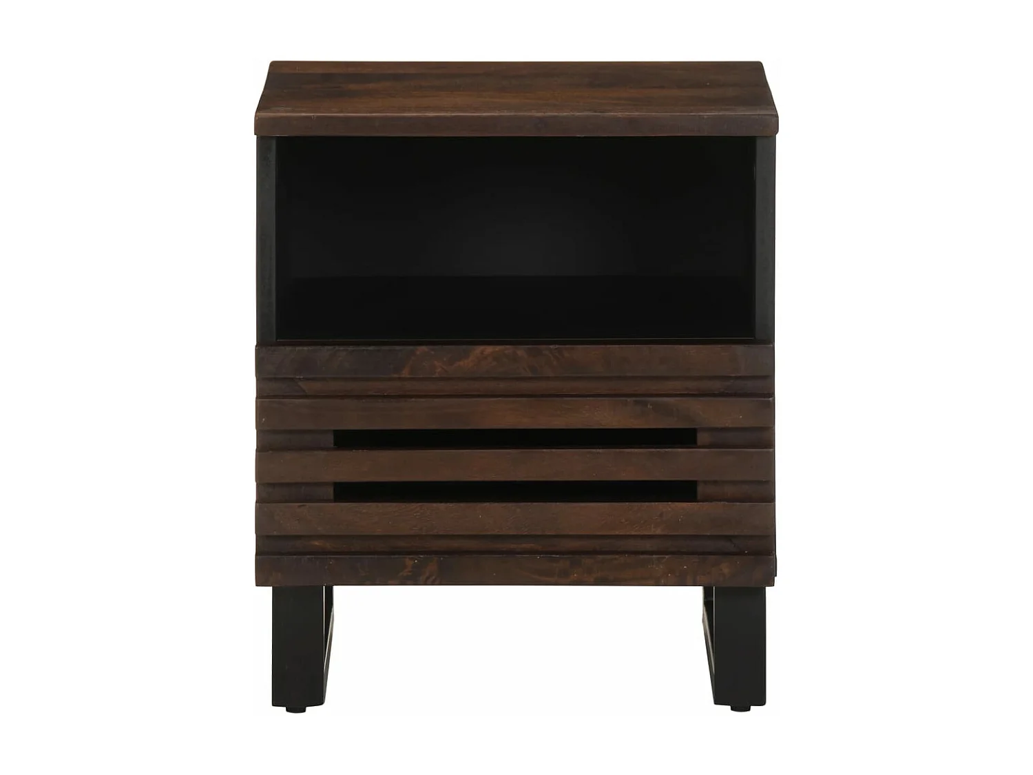 Tables de chevet 2 pièces 40x33x46 cm Bois de manguier solide