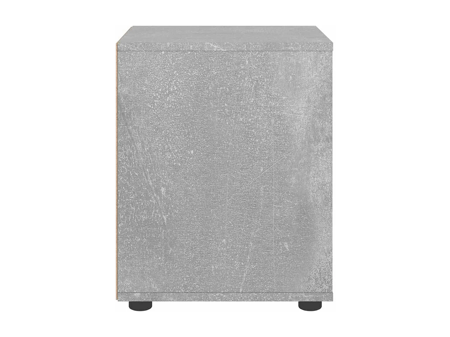 Table de chevet VISNES gris béton 45x40x50 cm bois d'ingénierie