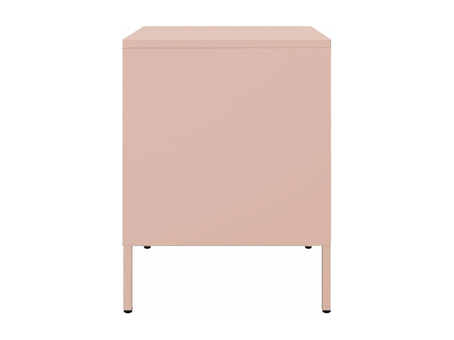 Tables de chevet 2 pièces rose 36x39x50,5 cm acier laminé à froid