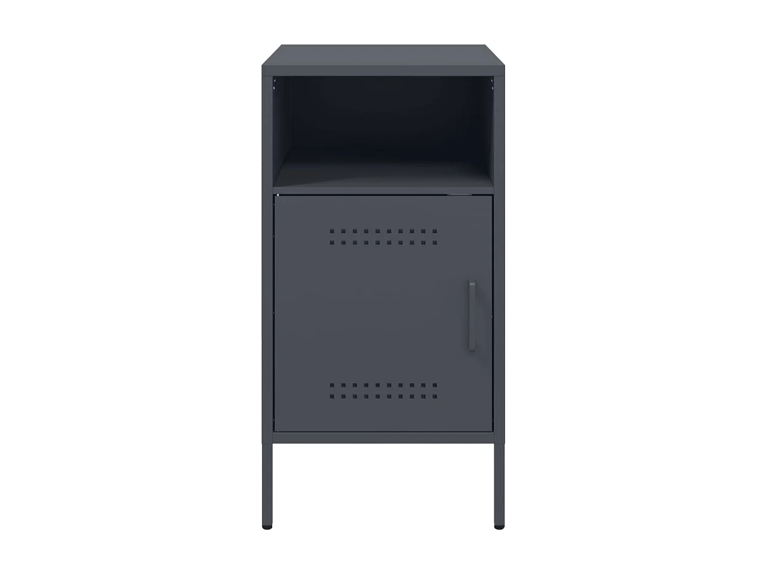 Tables de chevet 2 pièces anthracite 36x39x68 cm