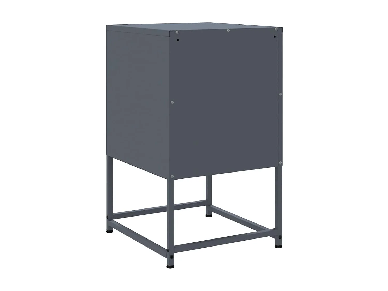 Tables de chevet 2 pièces anthracite 36x39x60,5 cm acier