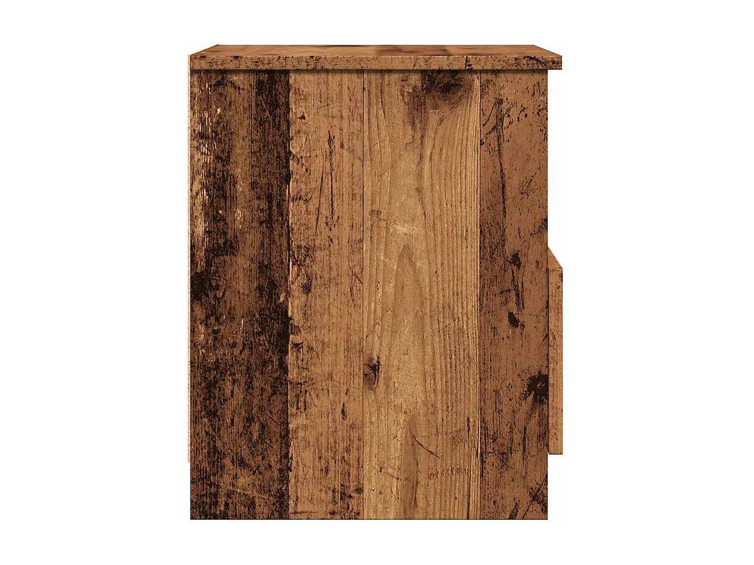 Nachtkastjes 2 st 40x40x50 cm bewerkt hout oud houtkleurig