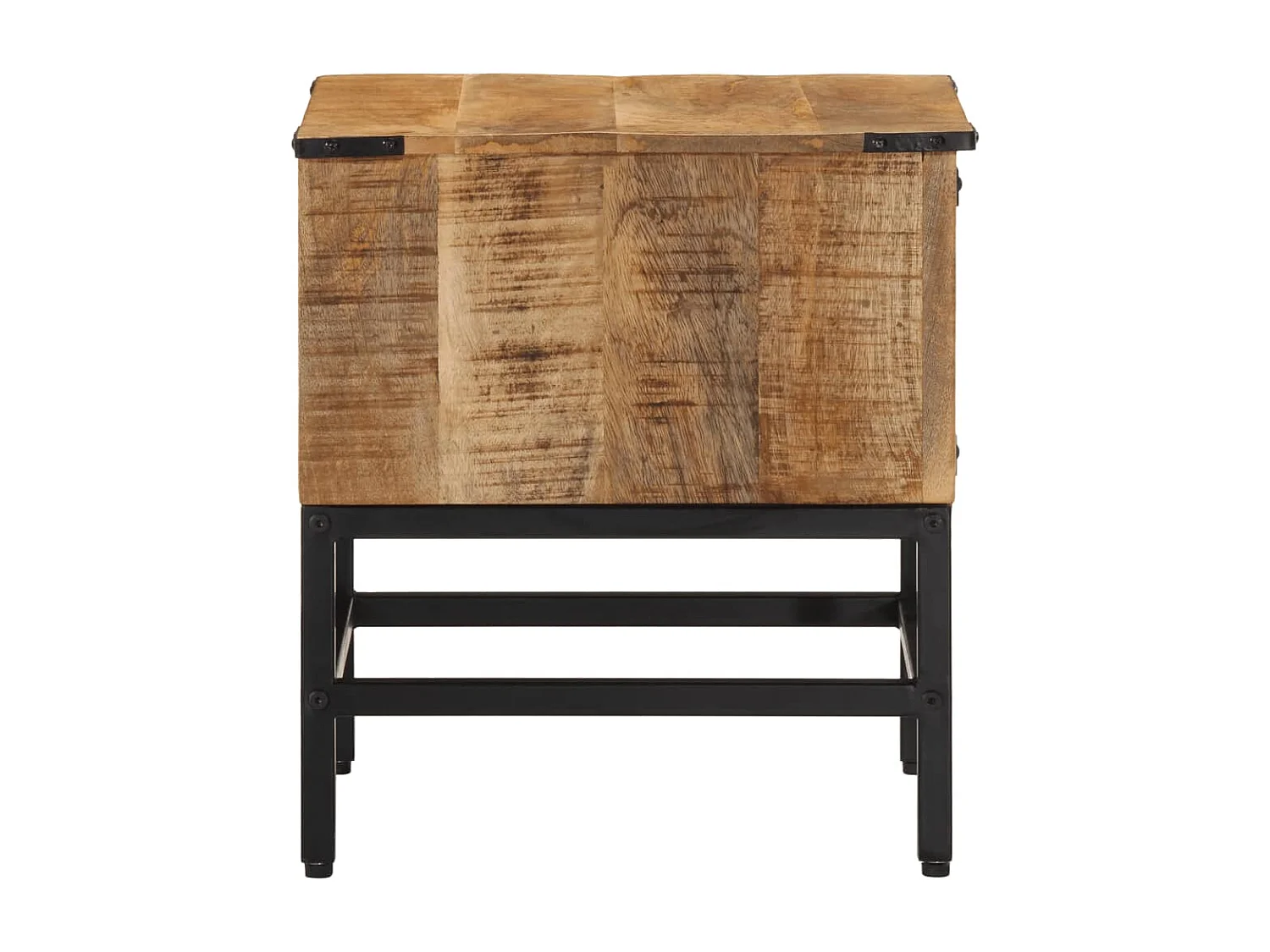 Table de chevet 40x40x45 cm bois de manguier massif