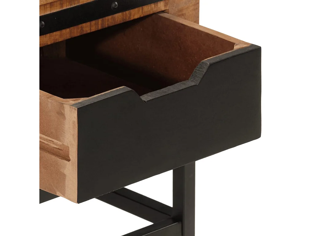 Table de chevet 40x40x45 cm bois de manguier massif