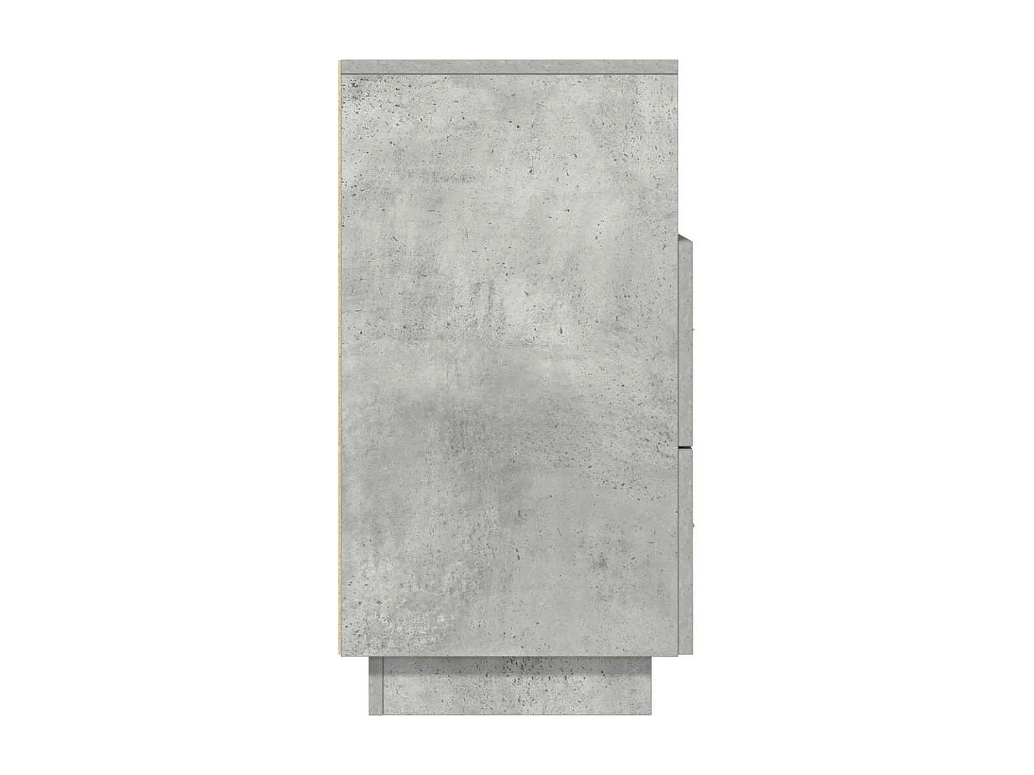 Tables de chevet 2 pièces avec 2 tiroirs gris béton 36x36x68 cm