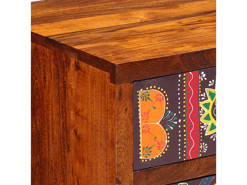 Table de chevet 40x40x60 cm bois d'acacia massif