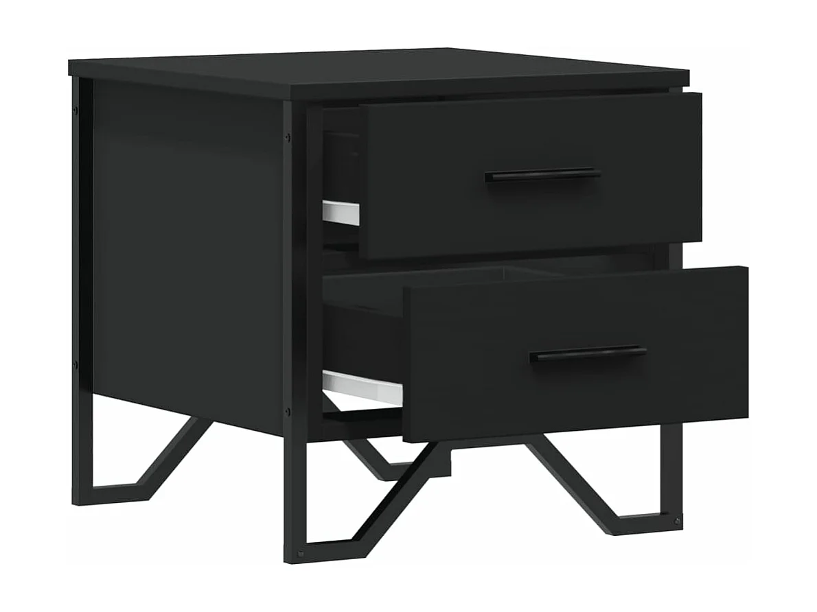 Mesa de cabeceira 40x41x40 cm derivados de madeira preto