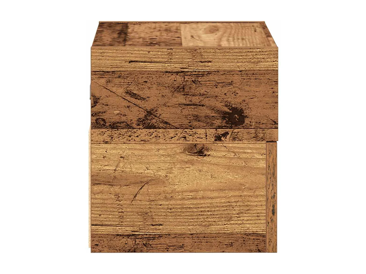 Tables de chevet murales 2 pièces vieux bois 45x26x28,5 cm